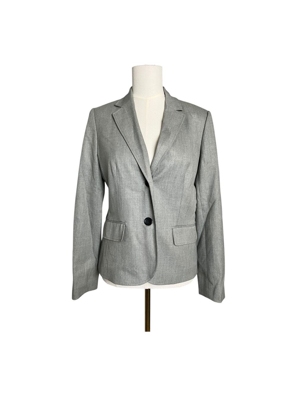 Banana Republic factory Gray blazer 6 Grey Career Academia Work Preppy